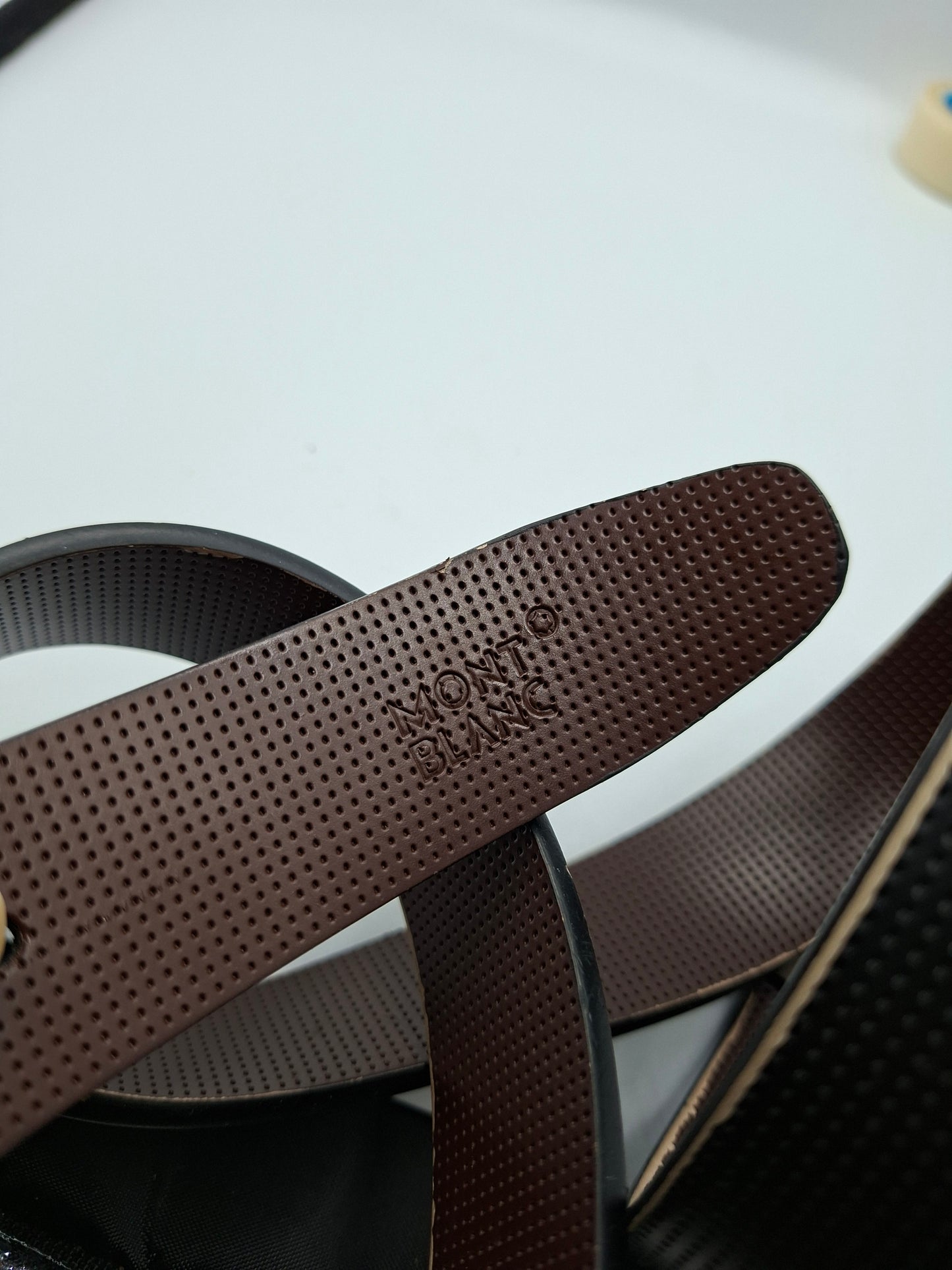 MONTBLANC LEATHER BELT