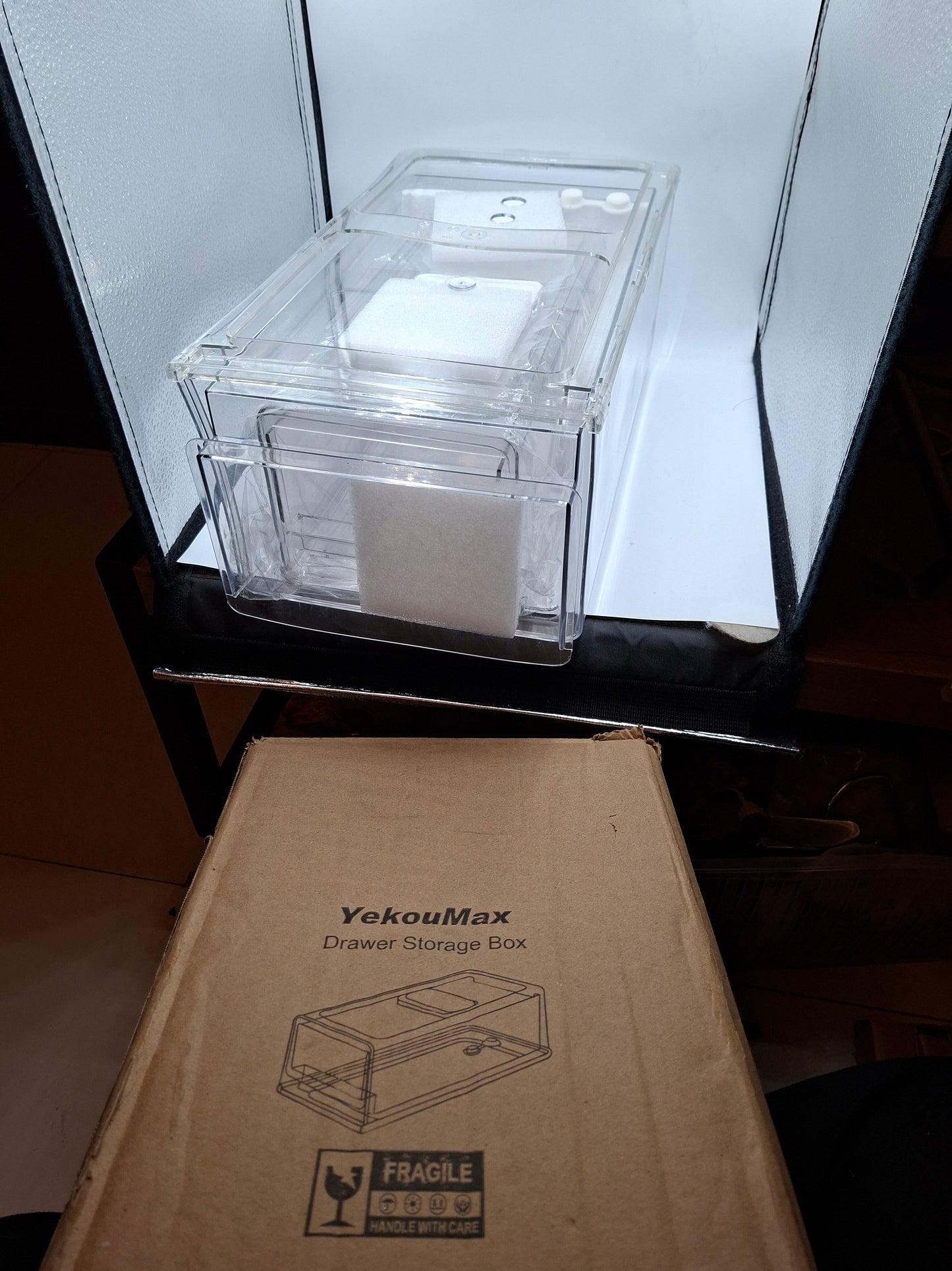ACRYLIC FRIDGE DRAWER ORGANIZERS