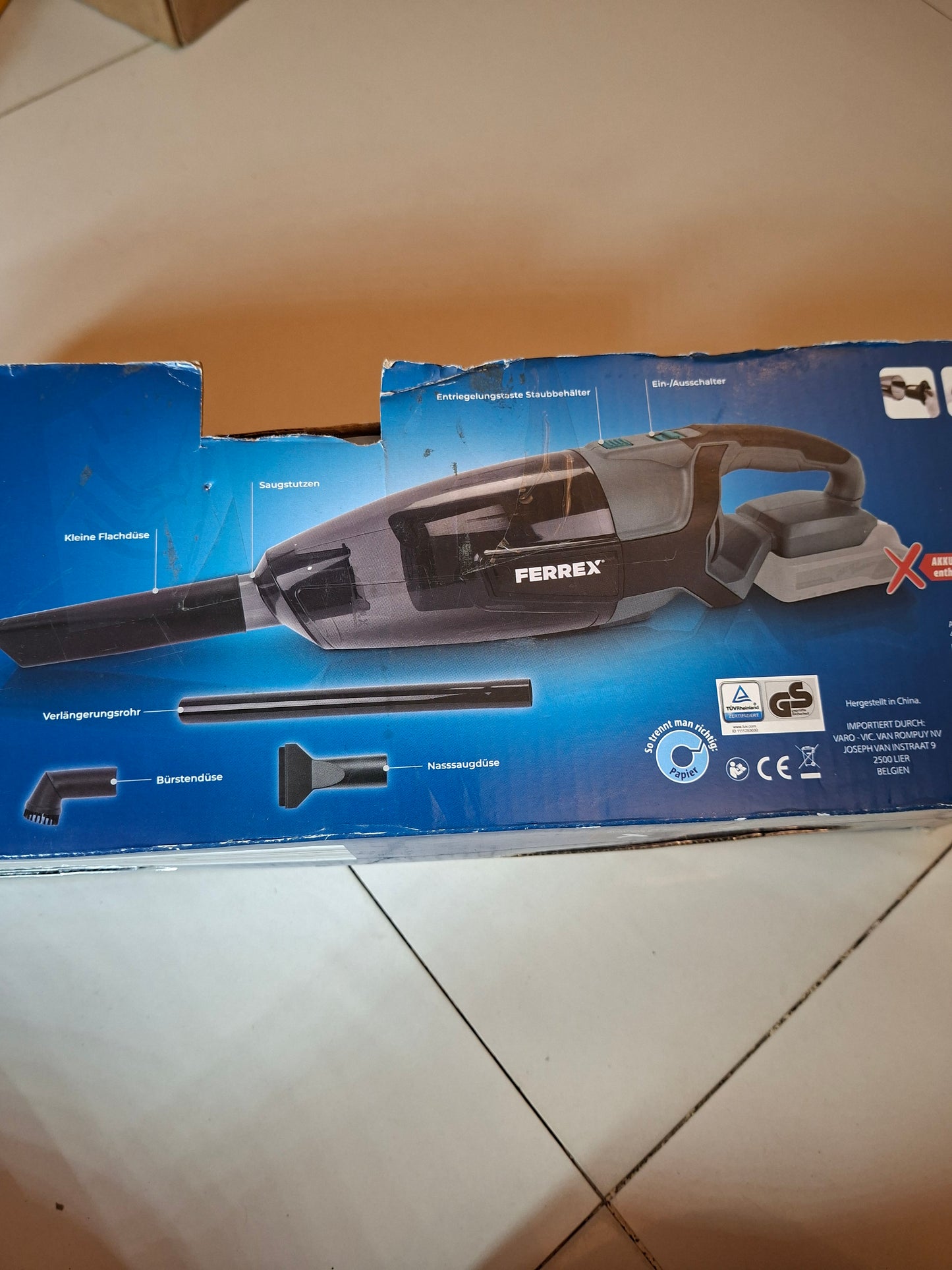 FERREX VACCUM CLEANER WITHOUT BATTERY