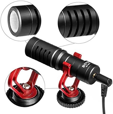 BOYA BY-MM1 Shotgun Video Microphone, Universal Compact On-Camera Mini Recording Mic, Directional Condenser for DSLR, Camcorder, iPhone, Android Smartphones, Mac, Tablet