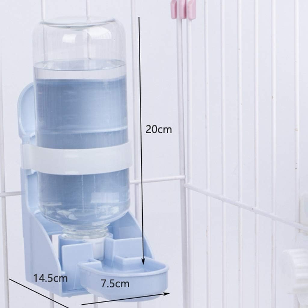 Blue Hanging Water Dispenser, NonWet Mouth Hanging Water Bottle, Automatic Drinking Water Feeder, Pet Supplies