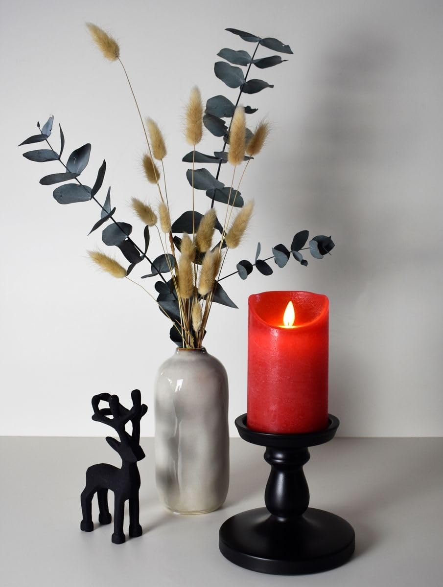 LED Real Wax Candle with Timer Flickering Wick Candle in Many Colours