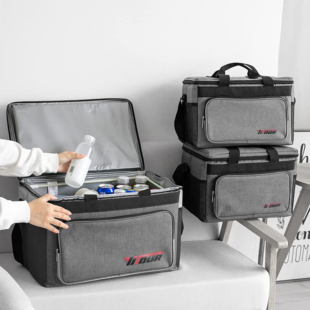 Insulated Cooler Bag Portable Leakproof Lunch Bag Box for Outdoor Camping Picnic BBQ Travel Beach