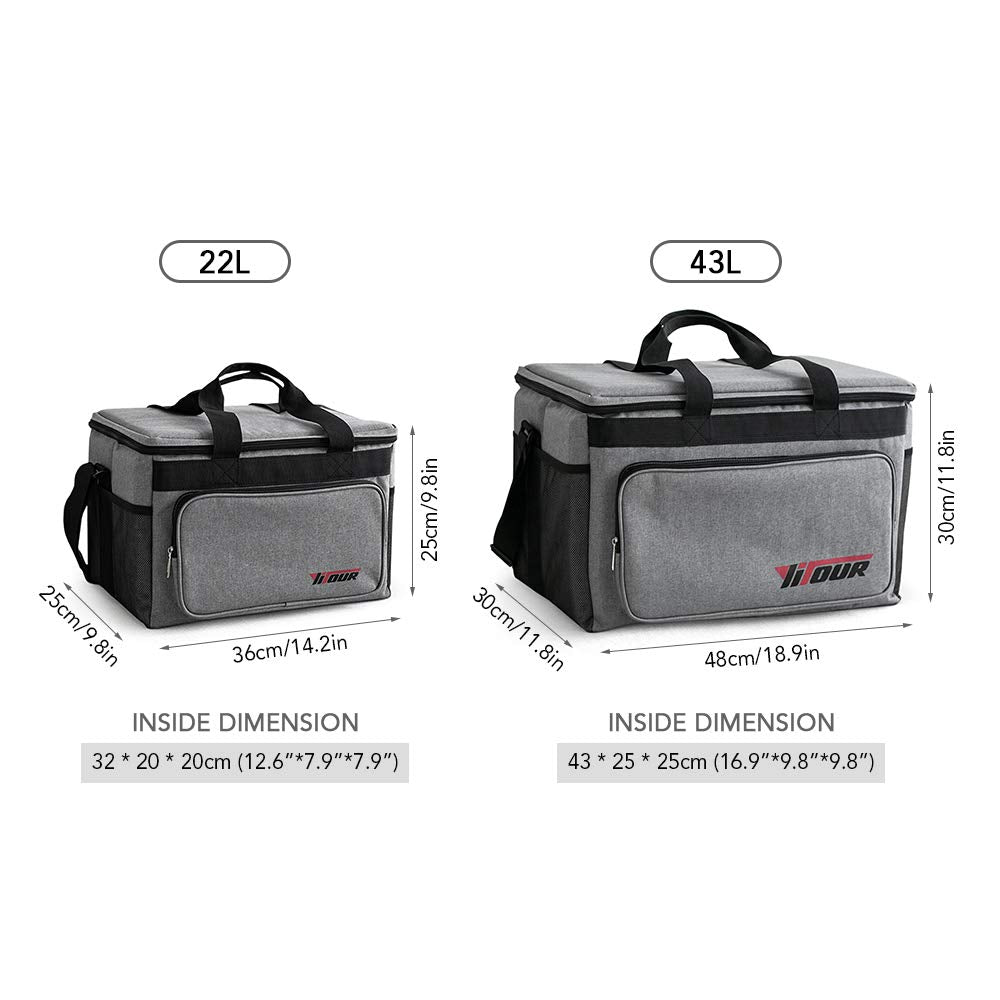Insulated Cooler Bag Portable Leakproof Lunch Bag Box for Outdoor Camping Picnic BBQ Travel Beach