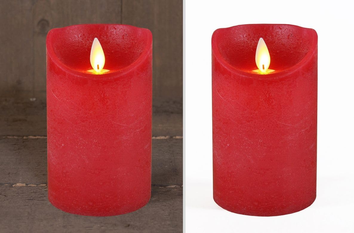 LED Real Wax Candle with Timer Flickering Wick Candle in Many Colours