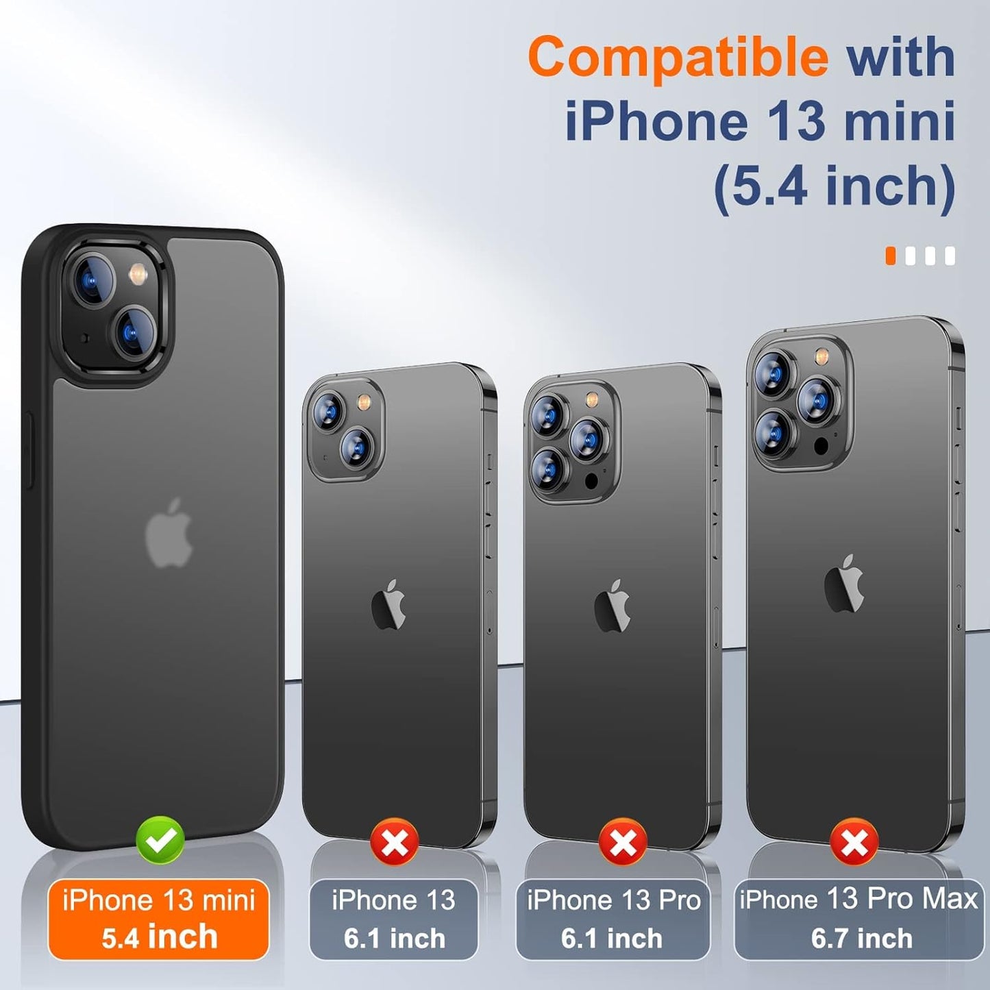UNIQUEME 5 in 1 Iphone 13 mini Back Cover