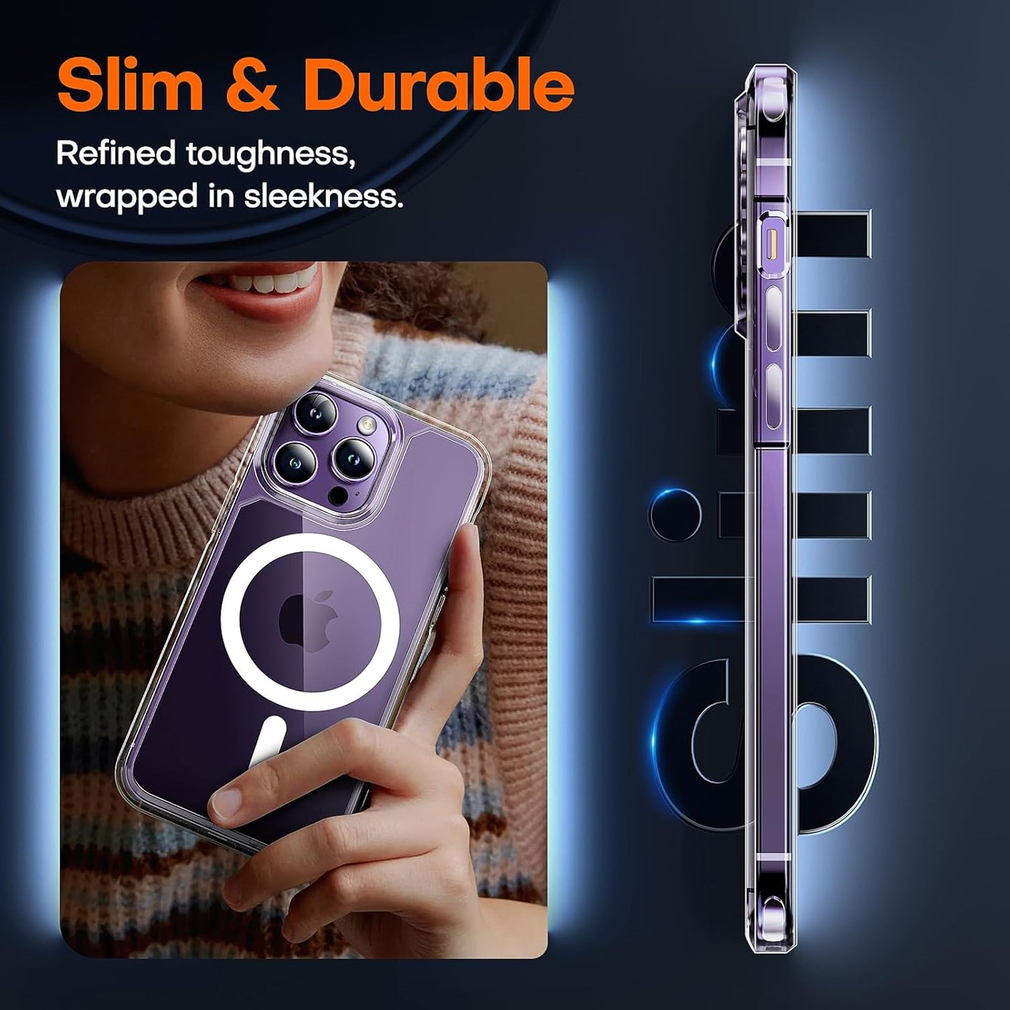 TAURI 3 in 1 Magnetic for iPhone 14 Pro Case
