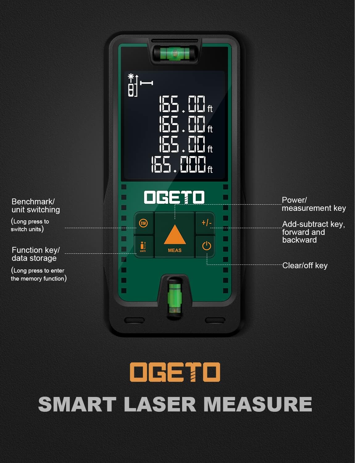 Ogeto 50m Laser Distance Meter