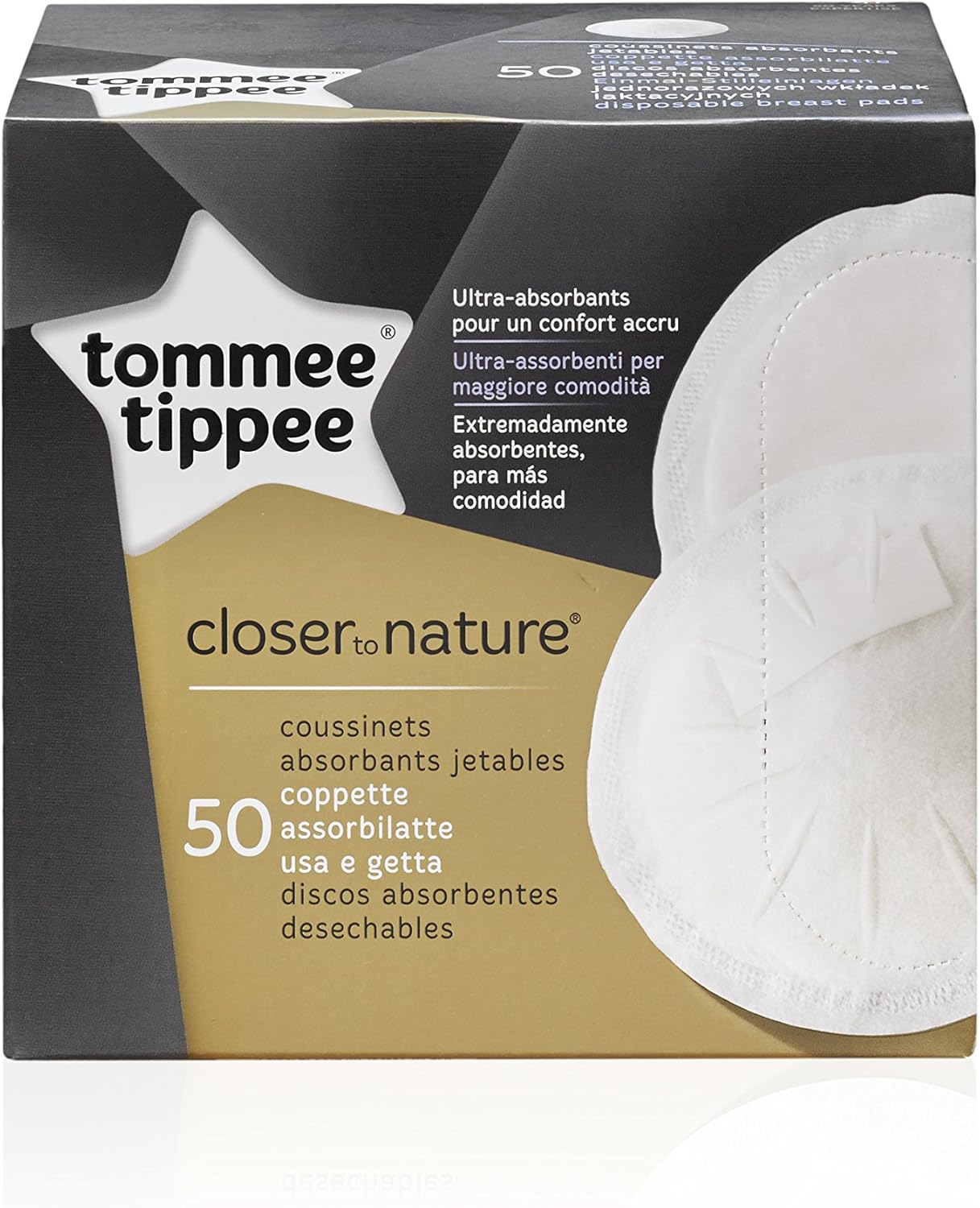Tommee Tippee Closer to Nature Disposable Breast Pads, 50 Pads