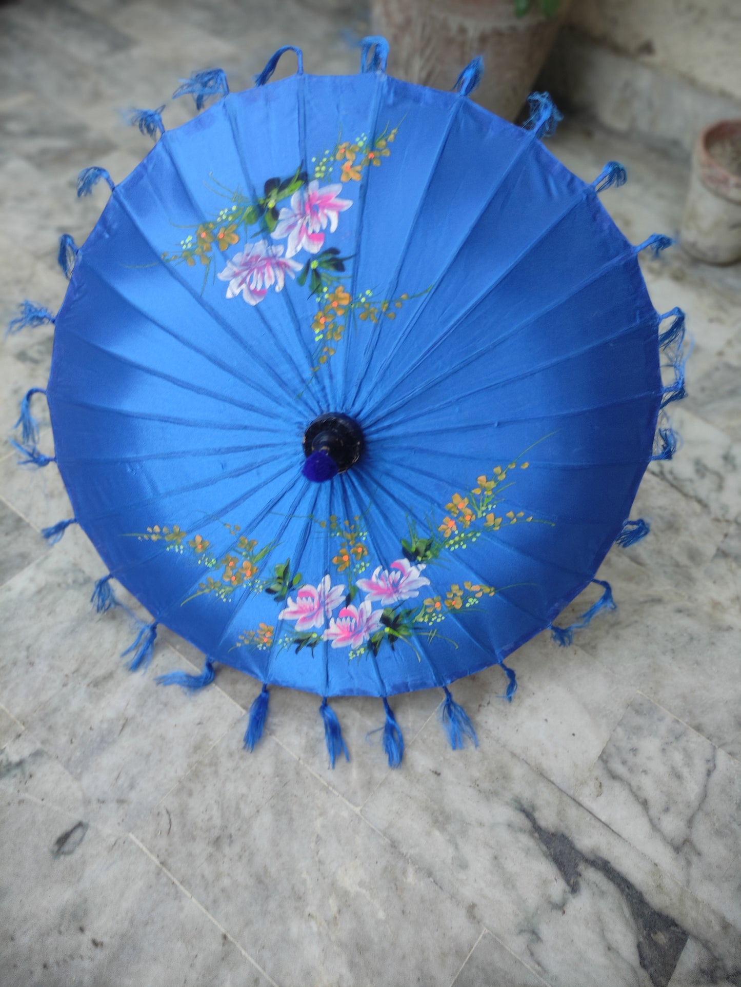 KALA STUTEE HANDMADE JAPANESE WOODEN COLORFUL FLORAL PRINT