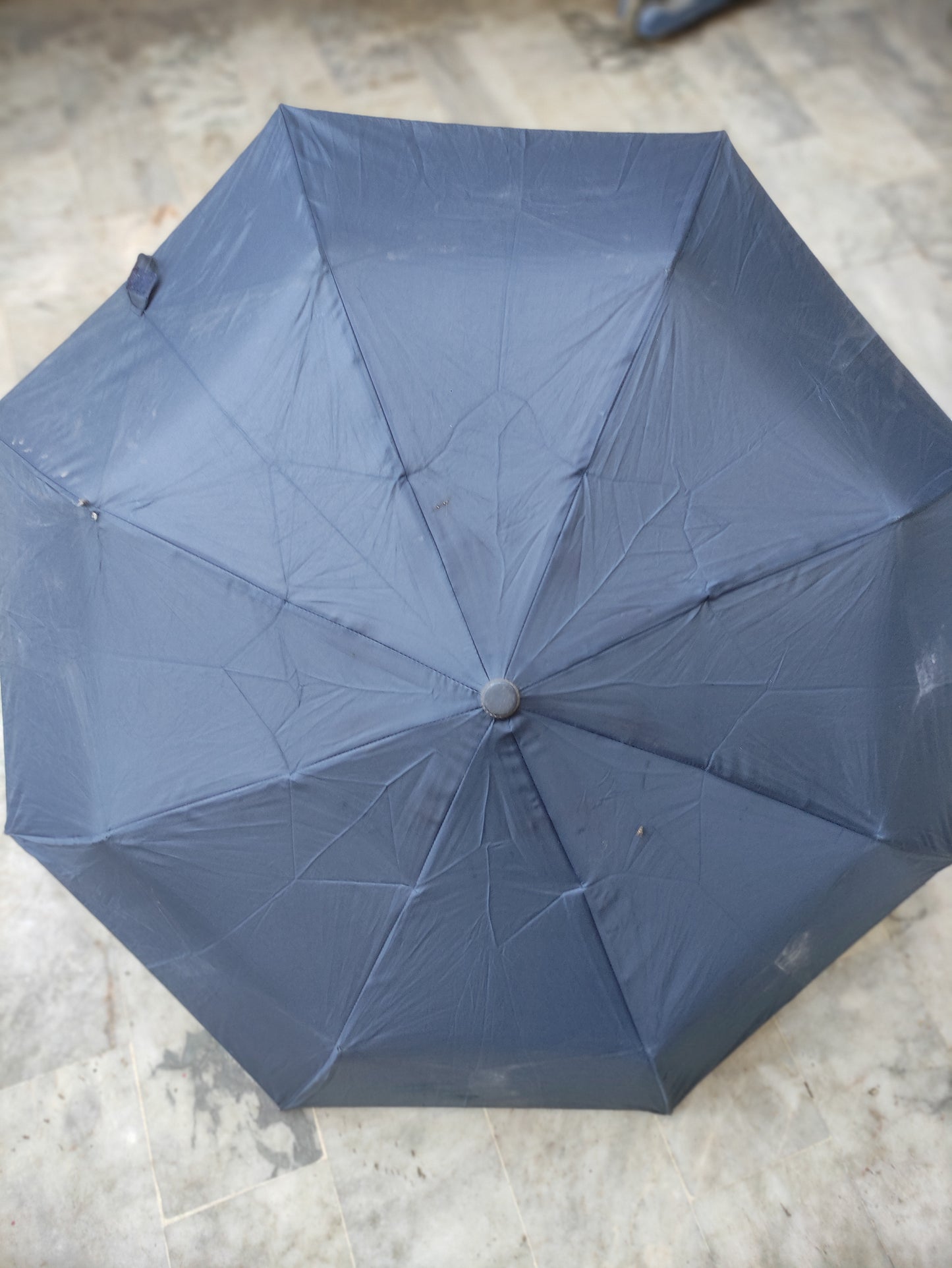 DARK BLUE AUTOMATIC FOLDING UMBRELLA