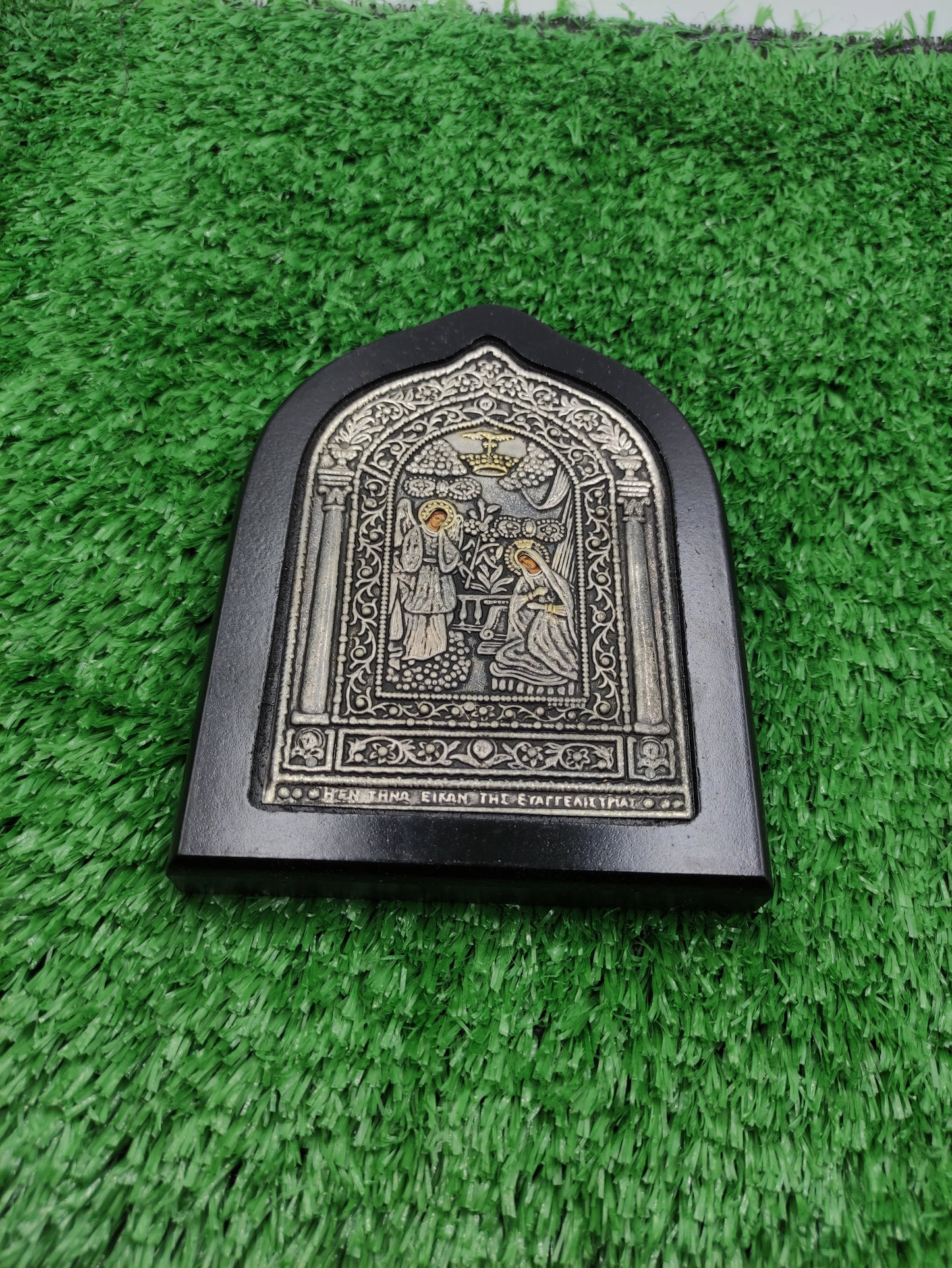 SILVER PLATED GREEK ORTHODOX ICON