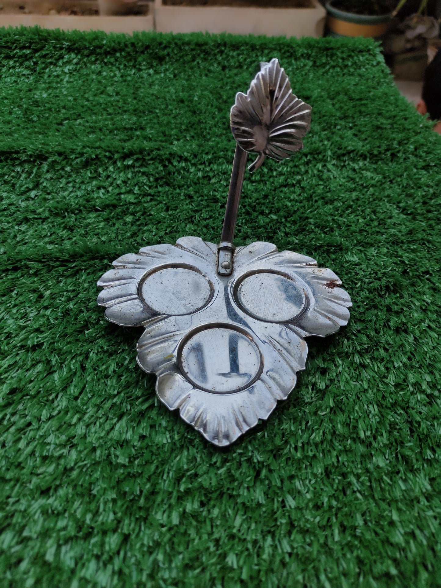 PLATE LEAF CANDLE TRAY