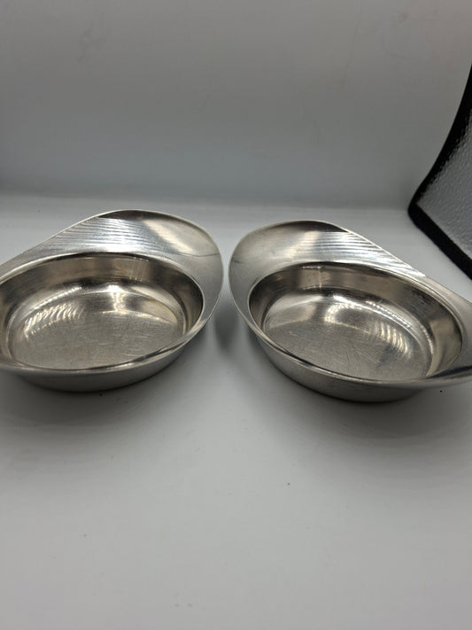 STAINLESS STEEL SMALL TRAYS PAIR