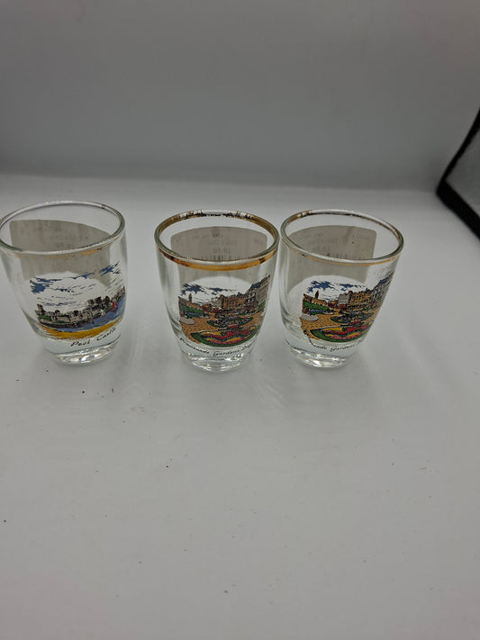 SET OF 3 SHORT GLASSES