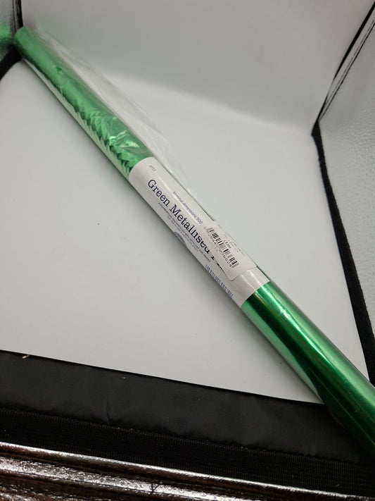 GREEN METALISED PAPER ROLL