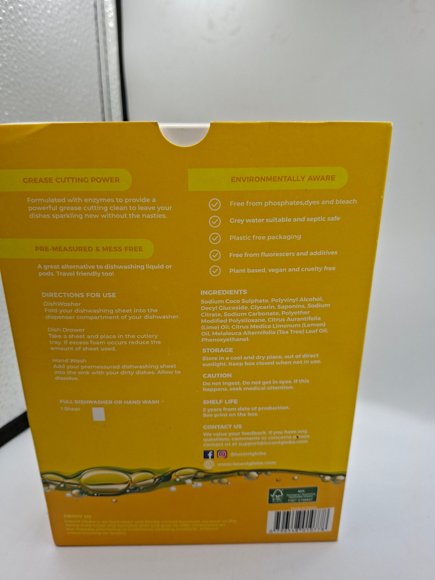 DISHWASHING DETERGENT SHEETS
