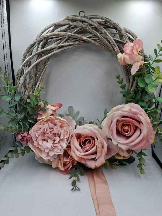 PINK ROSE WREATH