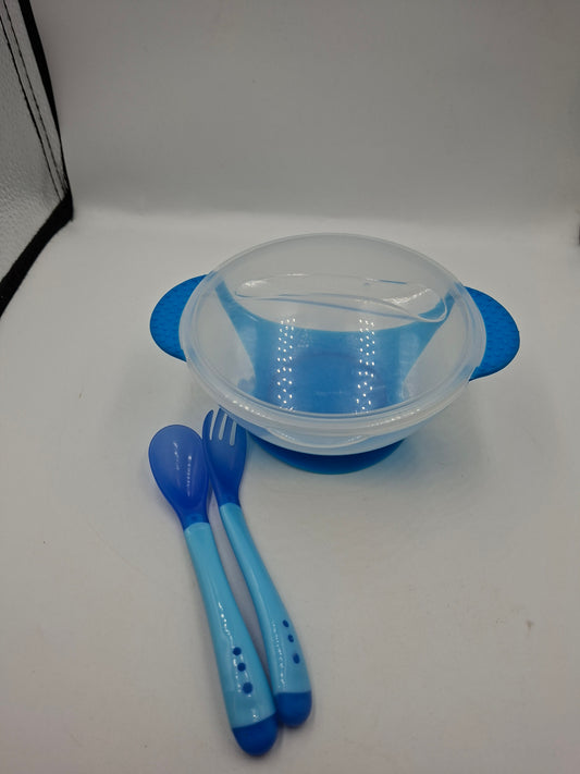 KIDS BOWL FORK AND SPOON