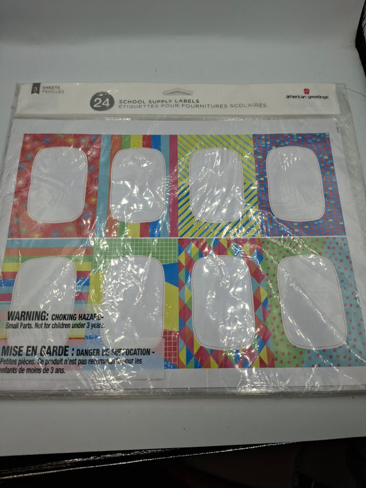 SCHOOL SUPPLY LABELS