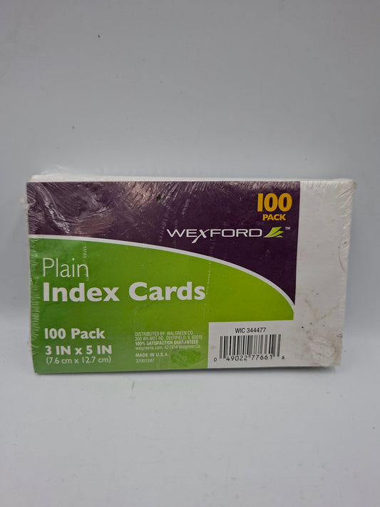 INDEX CARDS