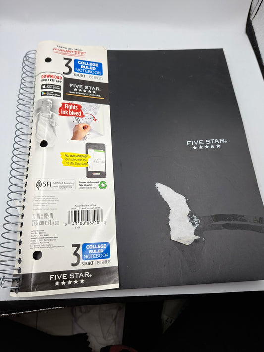 3 SUBJECTS NOTEBOOK
