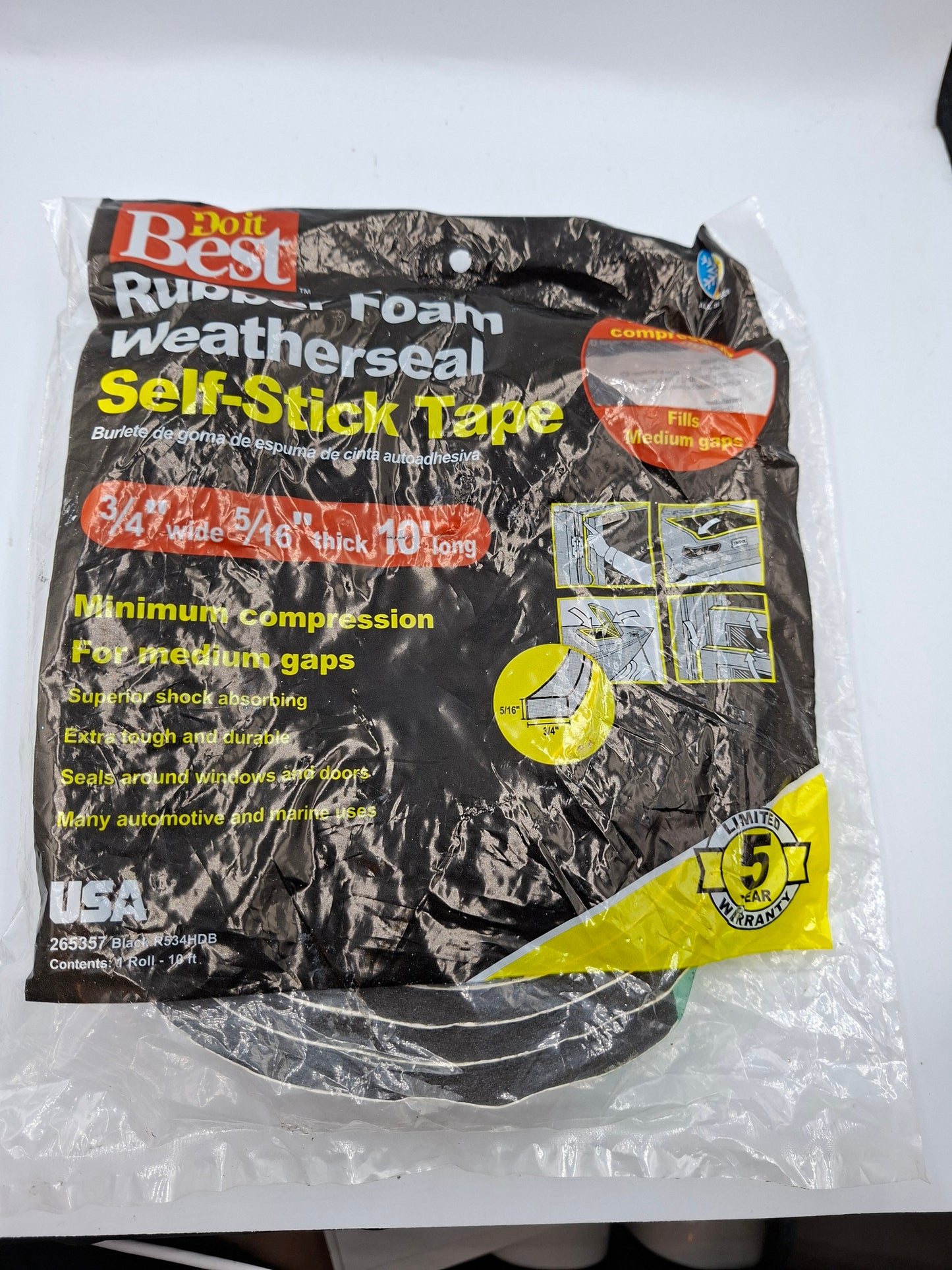 RUBBER FOAM TAPE