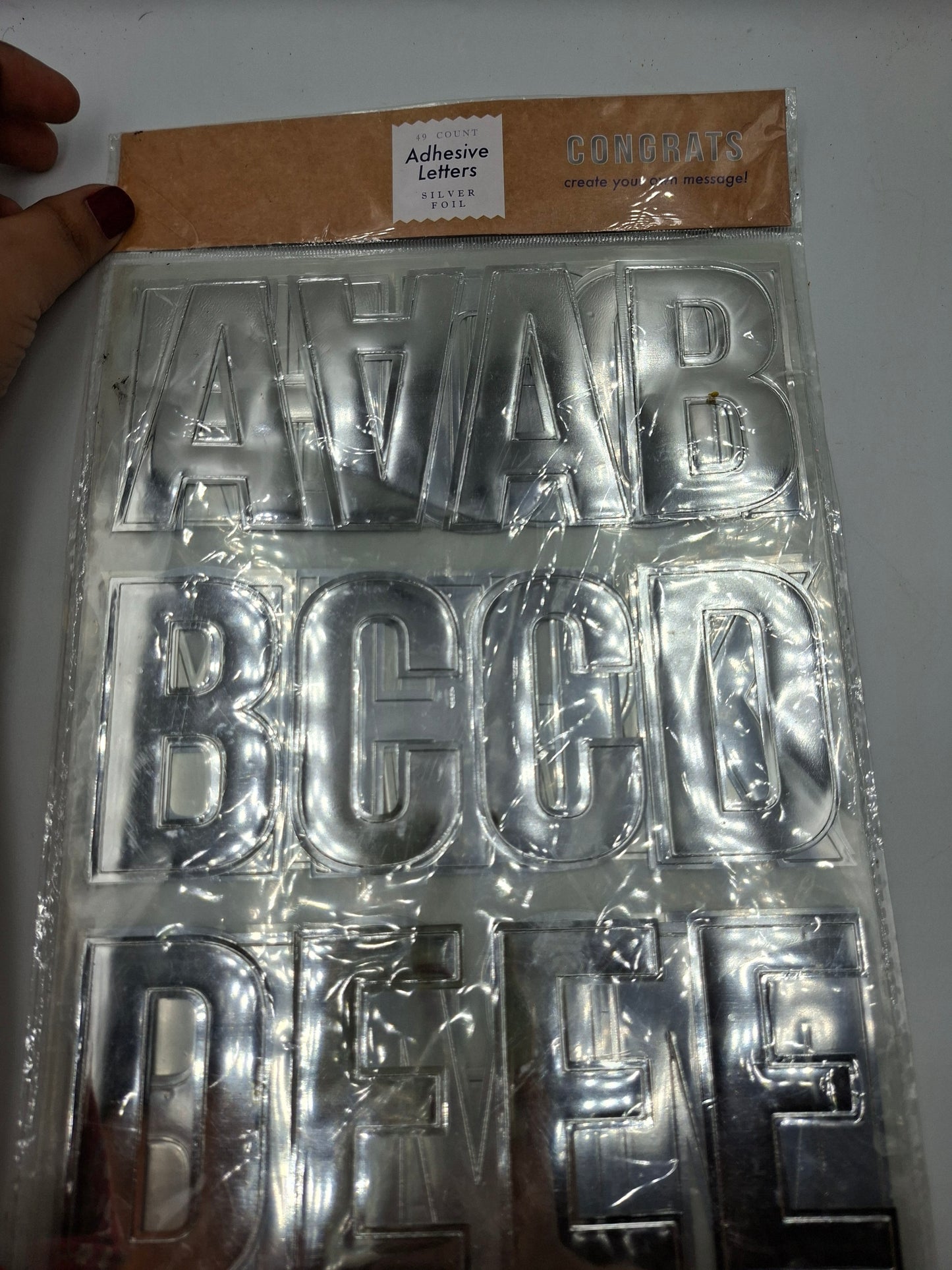 ADHESIVE LETTERS