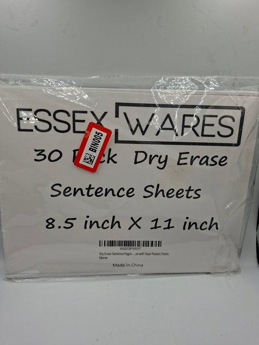 DRY ERASE SENTENCE SHEETS