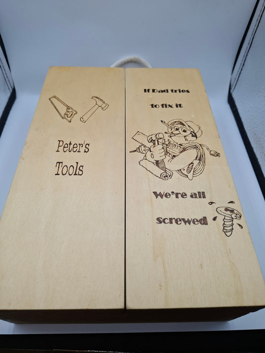 WOODEN TOOL BOX