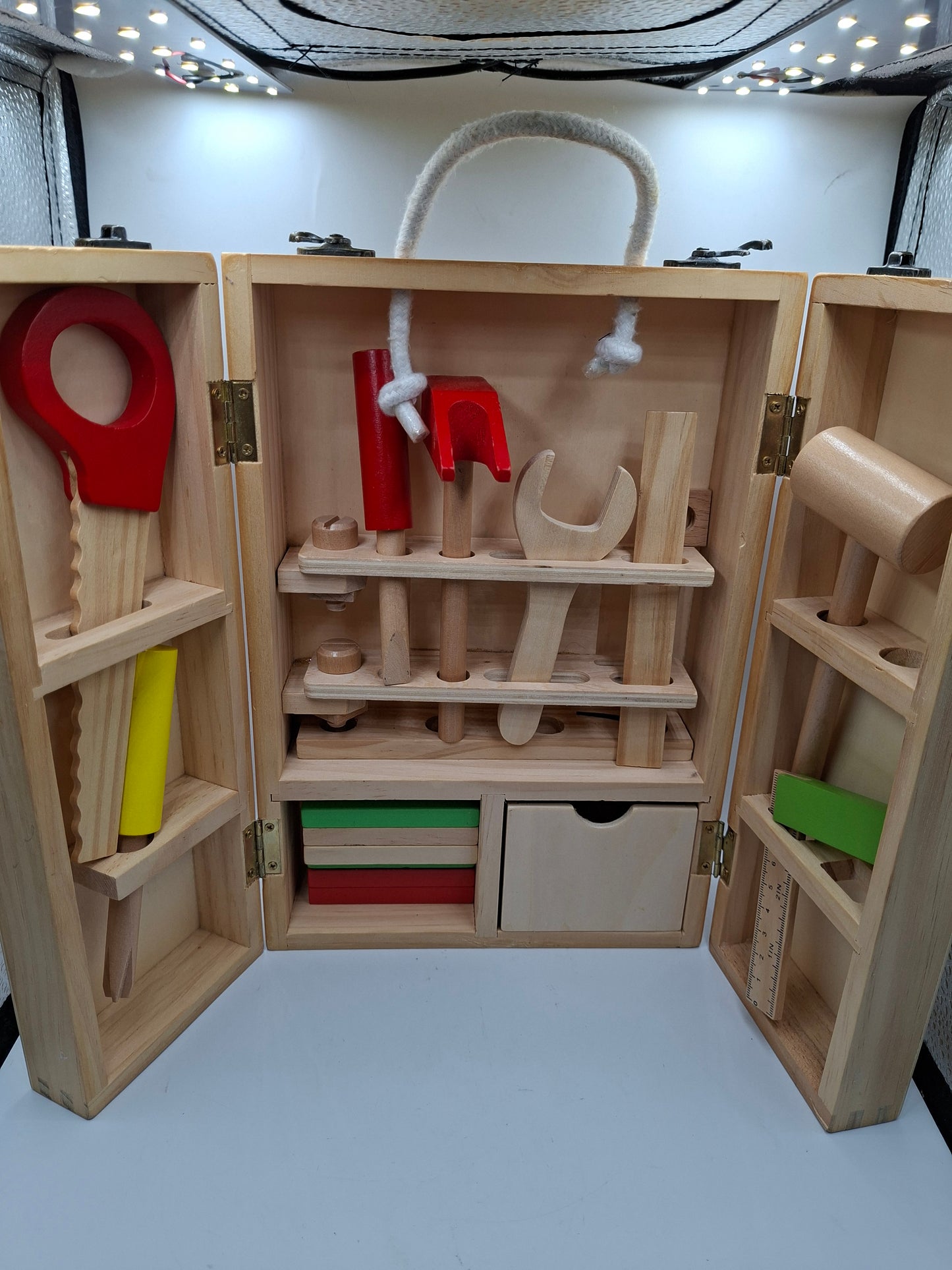 WOODEN TOOL BOX