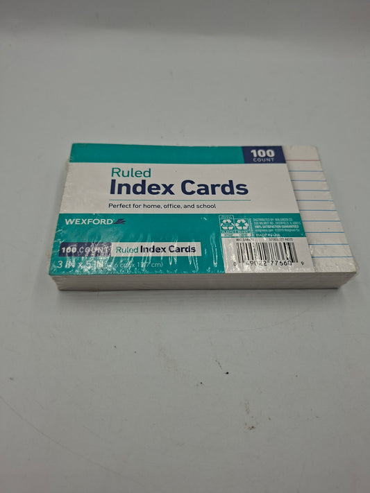 INDEX CARDS