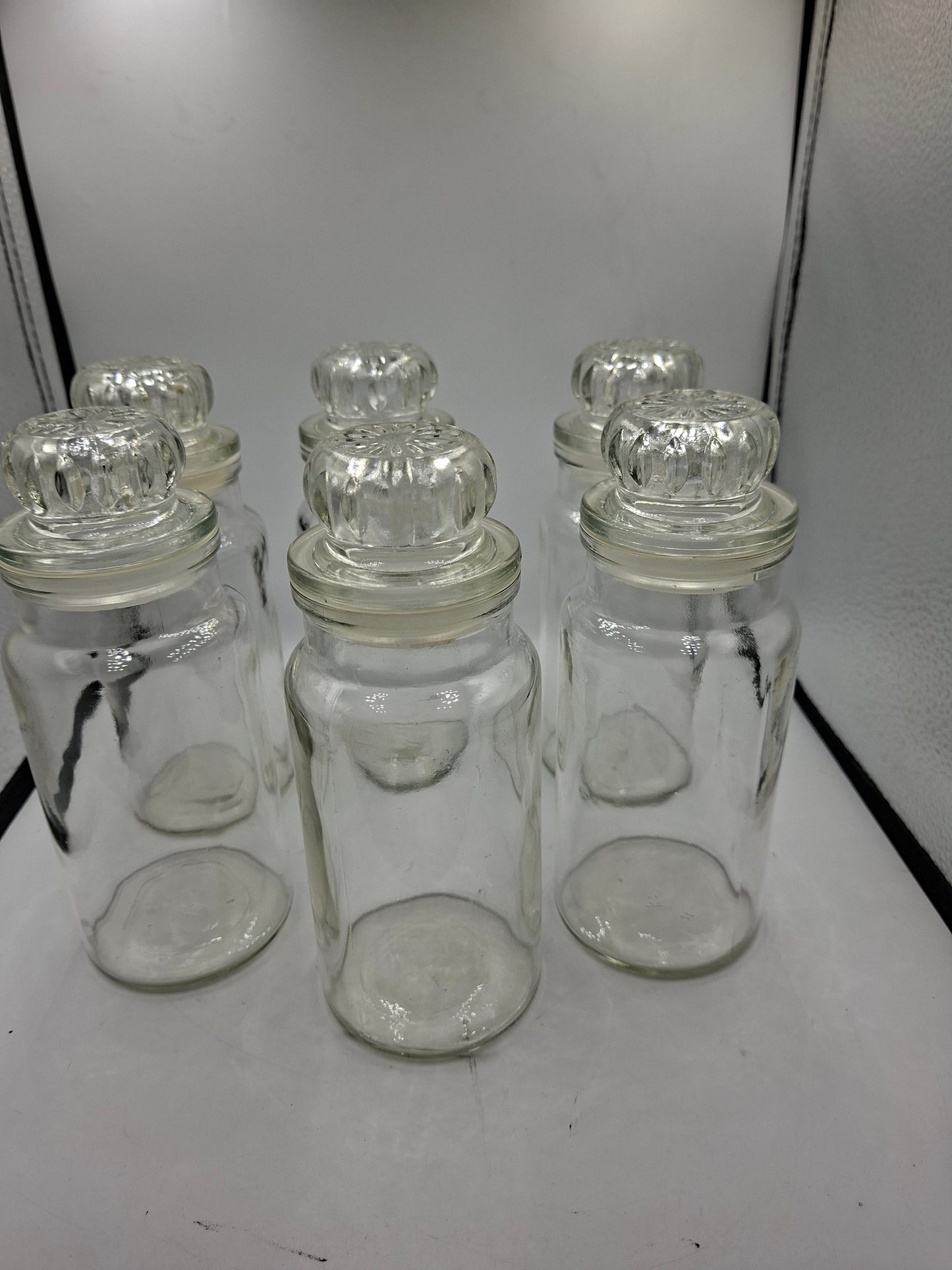 AIRTIGHT SPICE JARS 6PCS