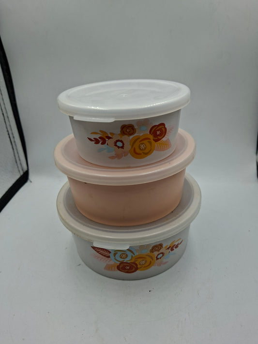 SET OF 3 CONTAINERS USED