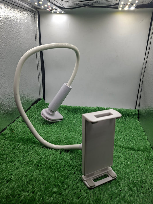 Flexible gooseneck phone holder