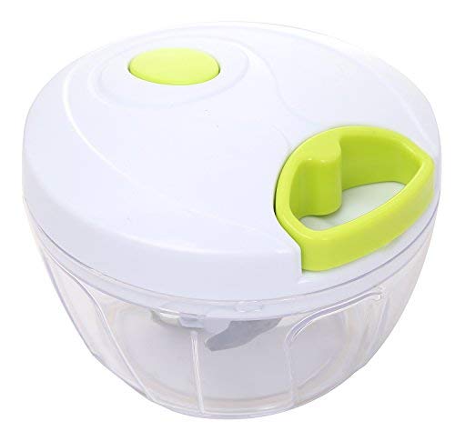 Mopslik - Easy Spin Cutter Hand Chopper, Onion, Garlic, Vegetable Cutter