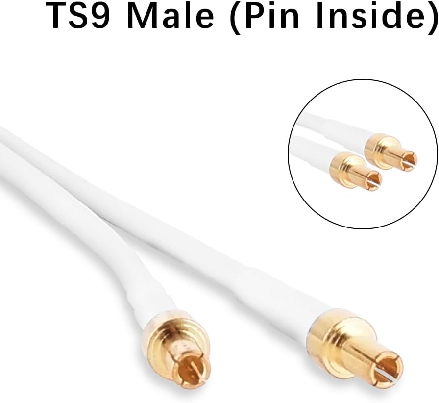 4G Antenna TS9 LTE Antenna High Gain Network Antenna Outdoor/Indoor Long Range Antenna with 2 * 2M TS9 Male Connector Cable Compatiable with 4G WiFi Router Mobile Hotspot