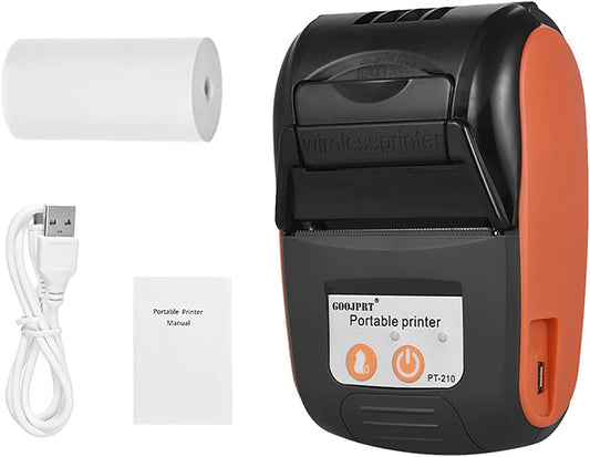 Bobique GOOJPRT PT-210 Portable Thermal Printer Handheld 58mm Receipt Printer for Retail Stores Restaurants Factories Logistics