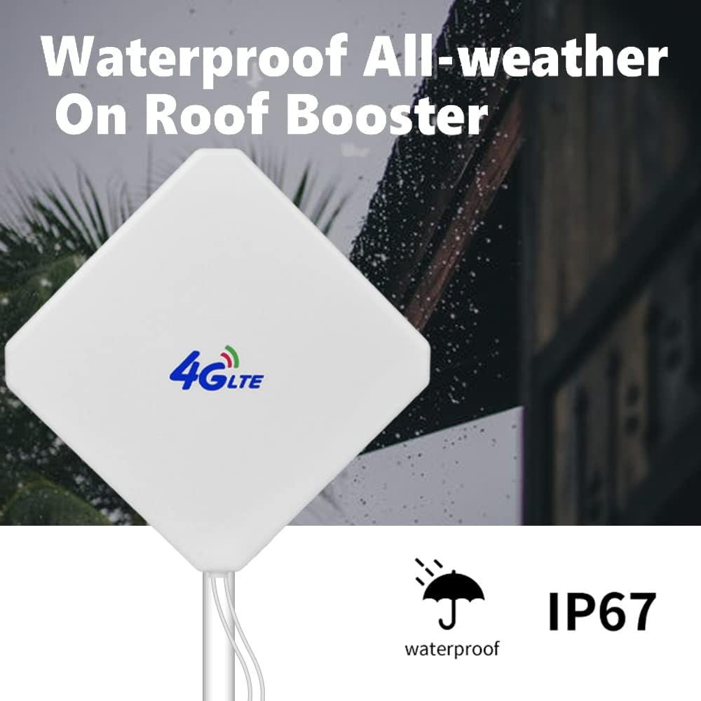 4G Antenna TS9 LTE Antenna High Gain Network Antenna Outdoor/Indoor Long Range Antenna with 2 * 2M TS9 Male Connector Cable Compatiable with 4G WiFi Router Mobile Hotspot