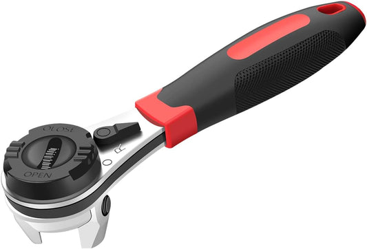 Multifunctional Ratchet Wrench, Adjustable Metal Heavy Duty Socket Wrenchfor 1/4-7/8 Inch Screw, Ergonomic Non-slip Wrench Portable Labor Saving Wrench for Repairing Car Motorcycle Bicycle