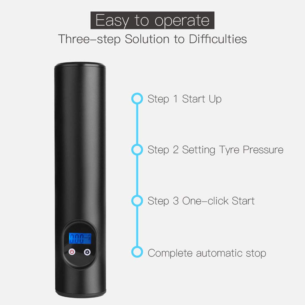 MERISHOPP® Mini Tire Pump Inflator Electric for Car Motorbike Ball Inflatables|Home & Garden | Tools | Air Compressors