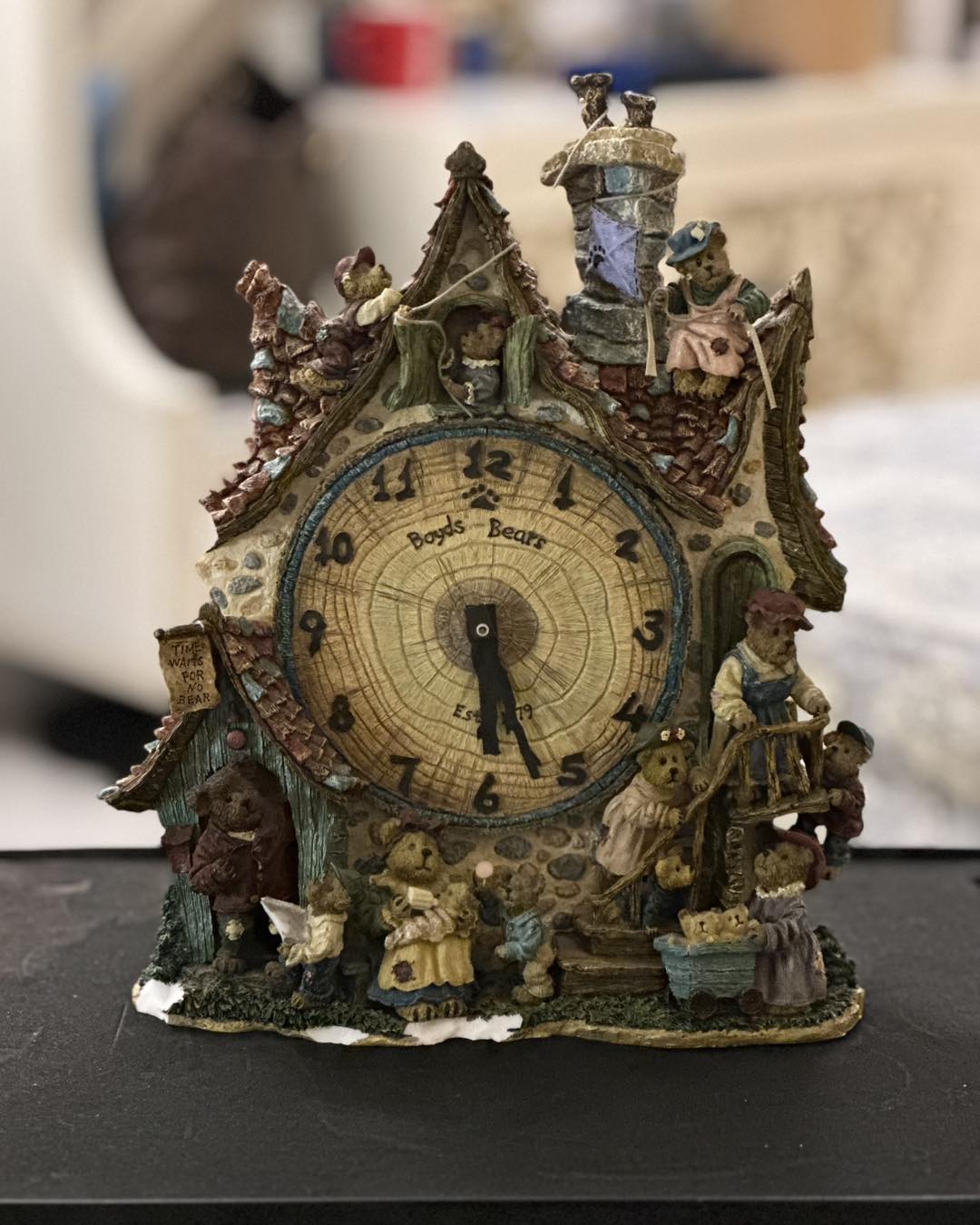 BOYDS BEARS COLLECTOR CLOCK