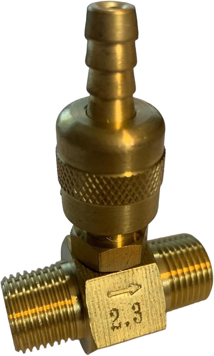Pressure Washer Chemical Detergent Soap Kit Adjustable Down Stream in Line Injector 5-8 GPM 2.3 Orifice 3/8 Inch NPT Threaded