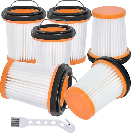 WV201 Filter Replacement for Shark Wandvac ION W1 S87 Cordless Handheld WV200 WV201 WV205 WV220 WV200C WV221 WV201BK Wand Stick Vacuum, 6 Pack Handheld Vacuum Filters, Part #XHFWV200