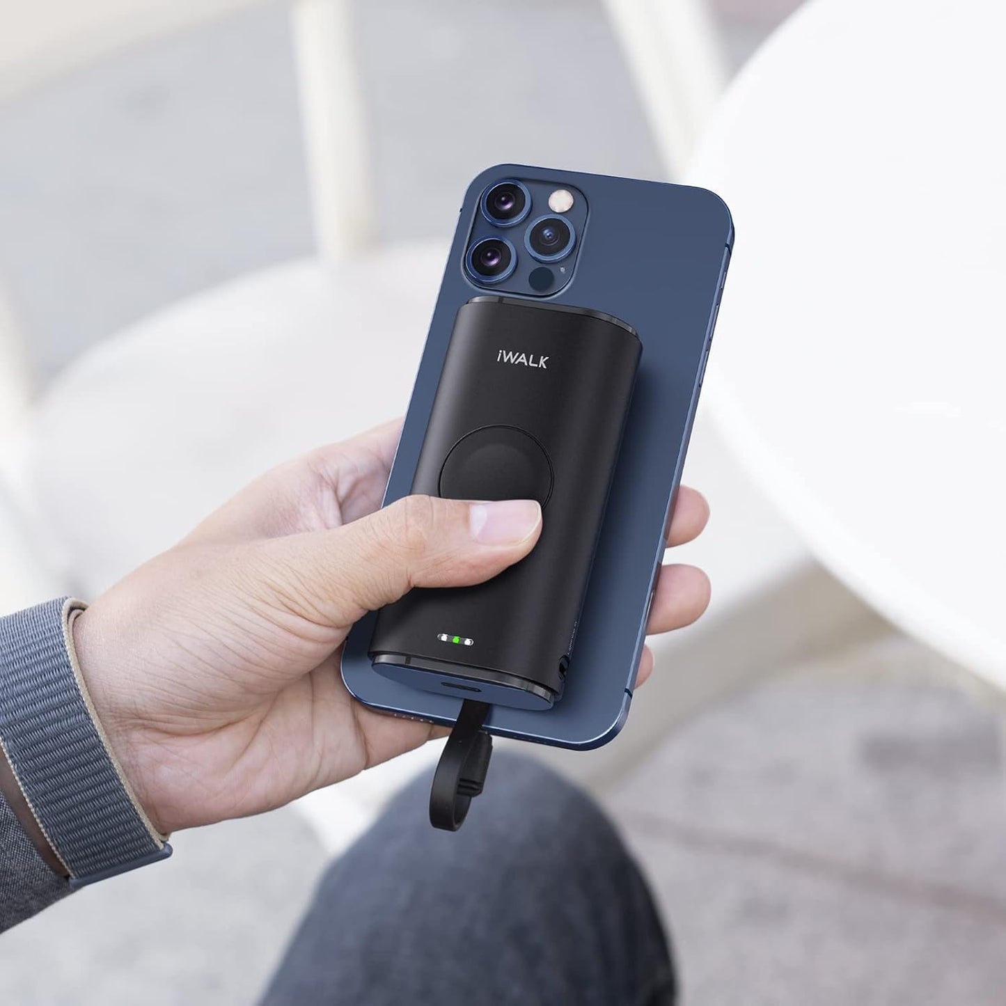 iWALK Portable Charger for Apple Watch, External Battery 9000mAh with Built-in Cable, Apple Watch & Phone Charger, Compatible with Apple Watch Series 7/6/SE/5/4/3/2/1, iPhone 14/13/12/11/X/7/6s