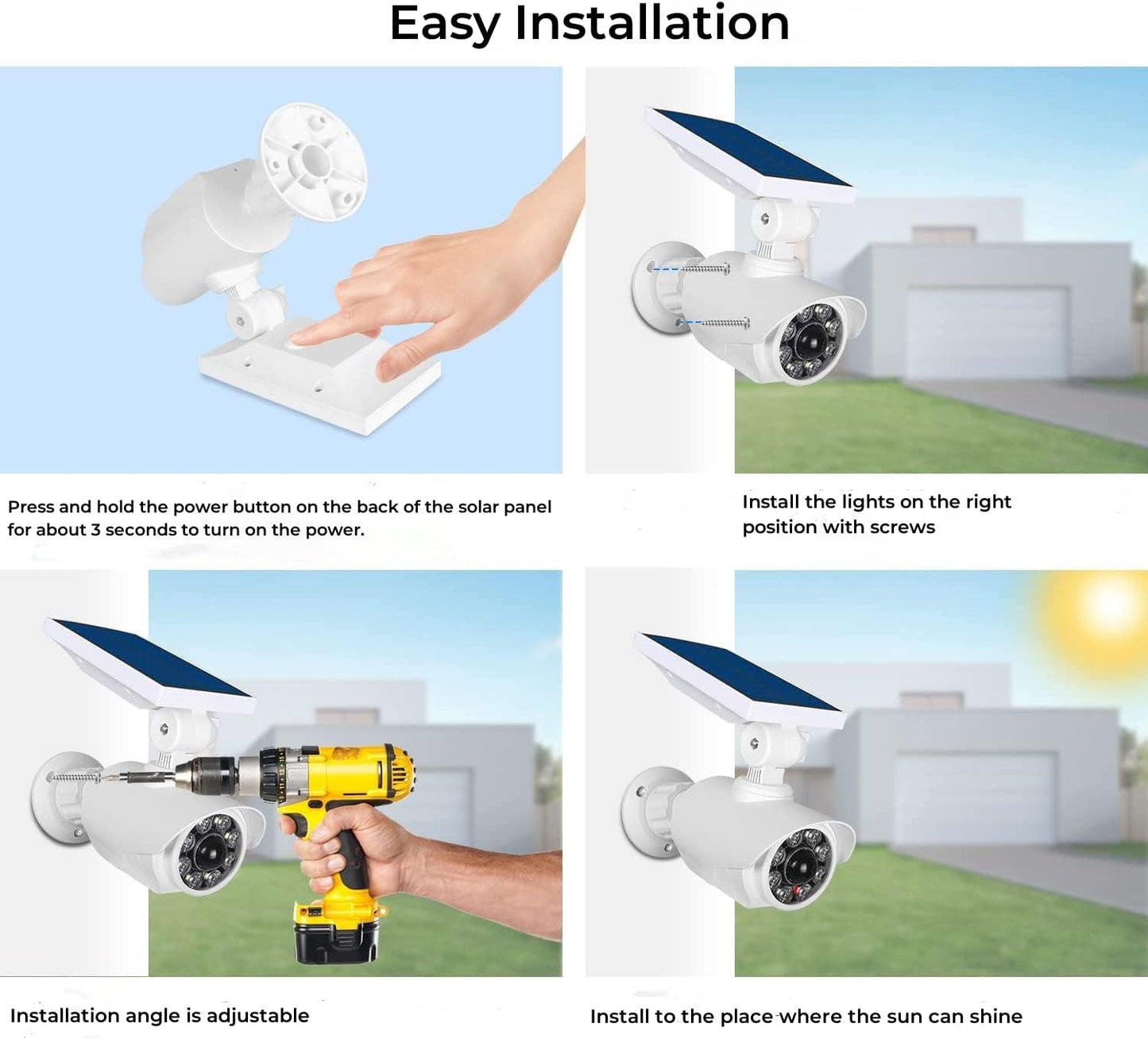 Solar Security Outdoor Motion Sensor camera
