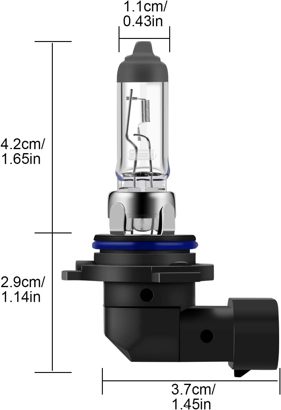 WinPower HB4 9006 55W Headlight Halogen Bulbs 3000K Yellow Super Bright 12V Car Fog Light Lamps, 2 Pieces