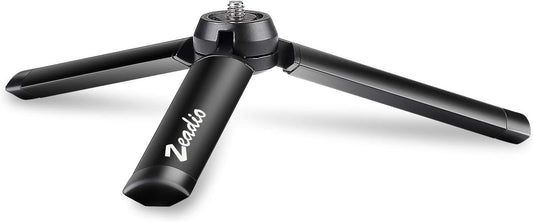 Zeadio Metal Mini Tripod, Desktop Tabletop Stand Compact Tripod for Smooth 4, Osmo Mobile, Vimble 2, Gimbal Handle Grip Stabilizer and All Cameras