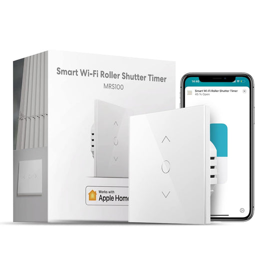 Smart Roller Shutter Switch (NEUTRAL WIRE REQUIRED), Curtain Switch Compatible with HomeKit, Alexa and Google Home, Percent Control, Voice Control and Remote Control Visit the meross Store