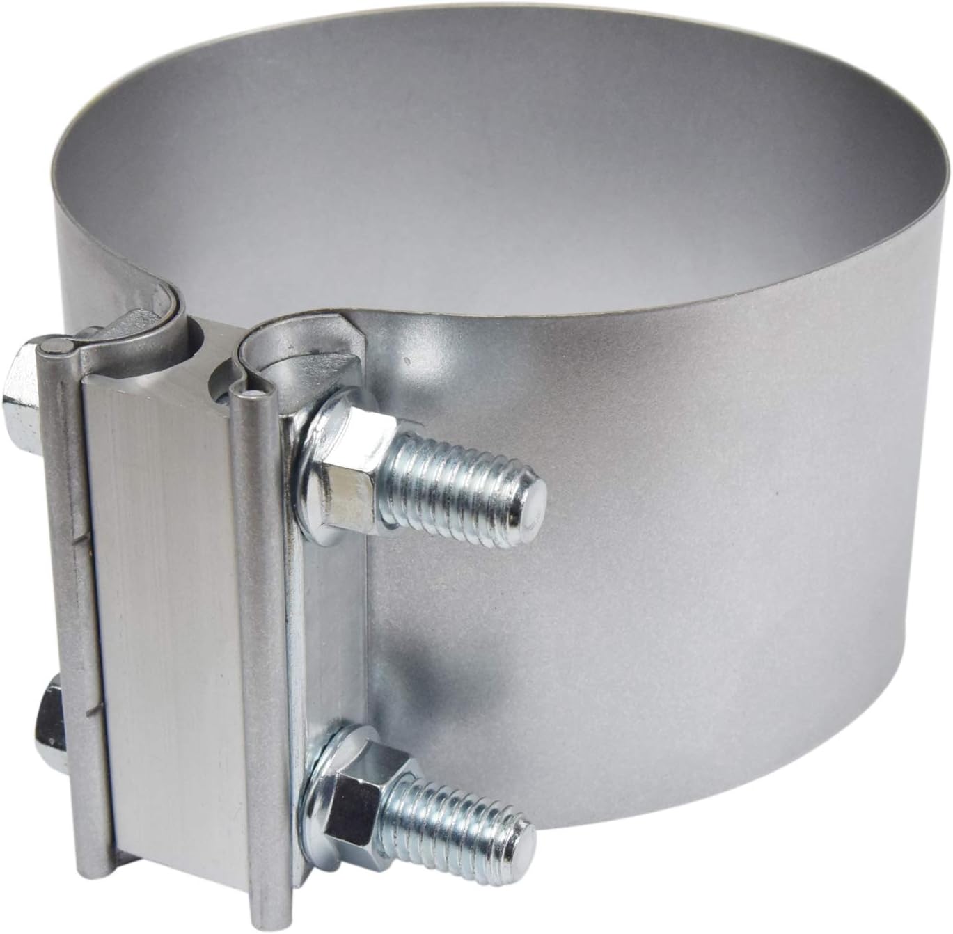 4" Butt Joint Exhaust Band Clamp - Aluminized Steel for 4" OD Exhaust Pipes, Mufflers, Elbows and Exhaust Tubings Connection